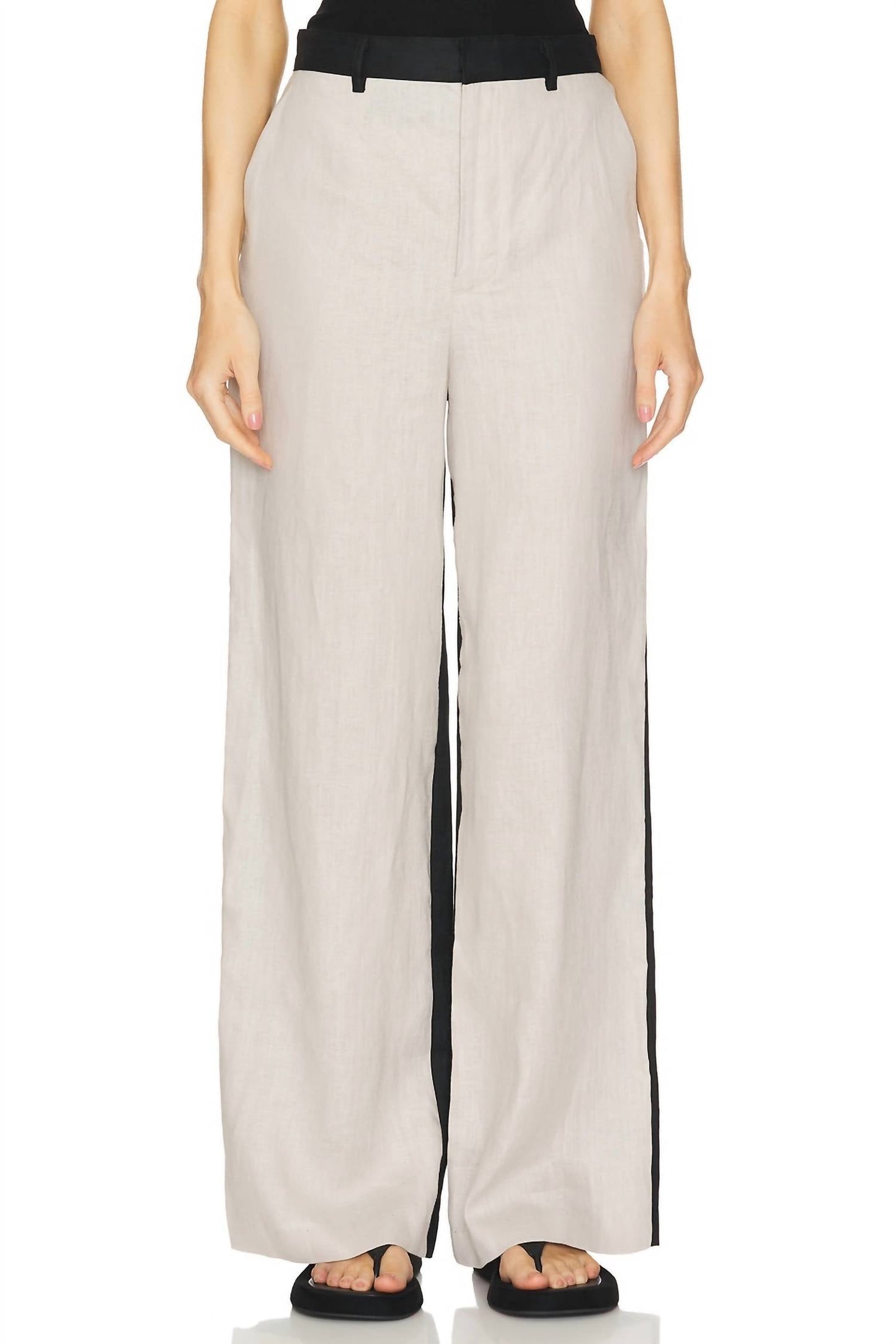 Enza Costa - Linen Colorblock Trouser