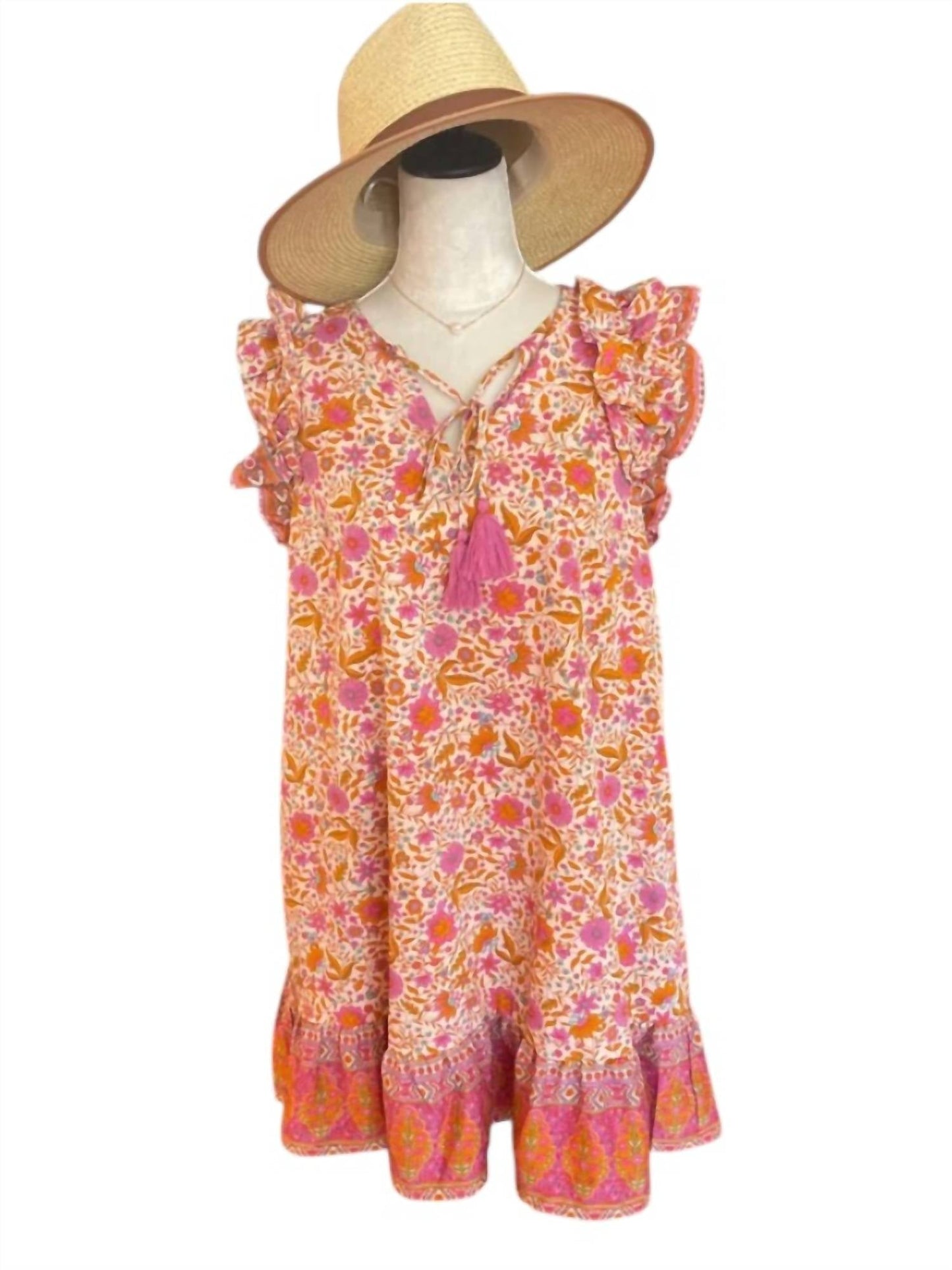 Doe And Rae - Sunset Boho Mini Dress