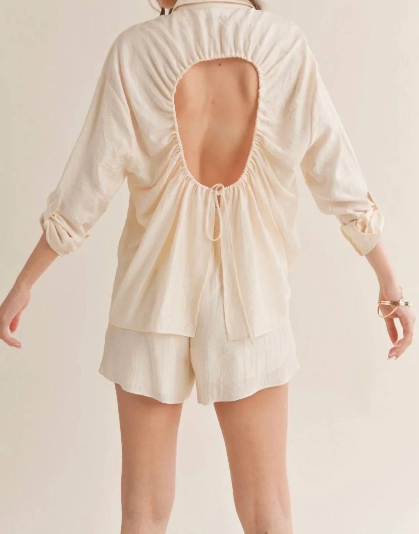 Sage The Label - Clementine Crush Cutout Back Shirt