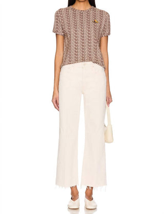 Mother - Maven Ankle Fray Mid-rise Straight Leg Jeans