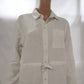Barefoot Dreams - Women's Linen Blend Cinched Shirt Dress