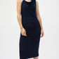 Joseph Ribkoff - Draped Neck Sleeveless Sheath Dress