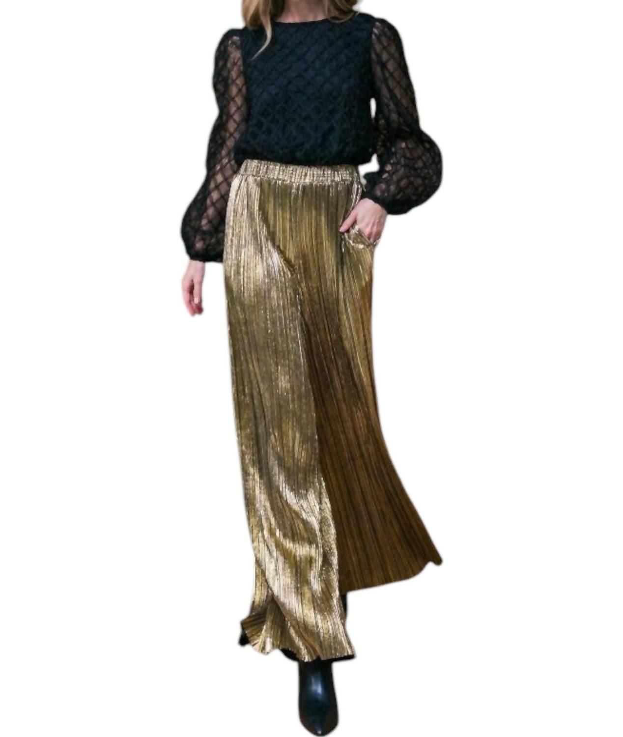 Flying Tomato - Woven Pleated Pants