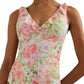 Ralph Lauren - SUMMER FLORAL PRINT RUFFLE SURPLICE ONE PIECE SWIMSUIT