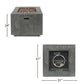 Outdoor Patio Gas Burning Fire Pit Table 50,000 BTU, Square