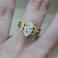 Allyanna Gifts - Women's Marquise Moissanite Cluster Ring