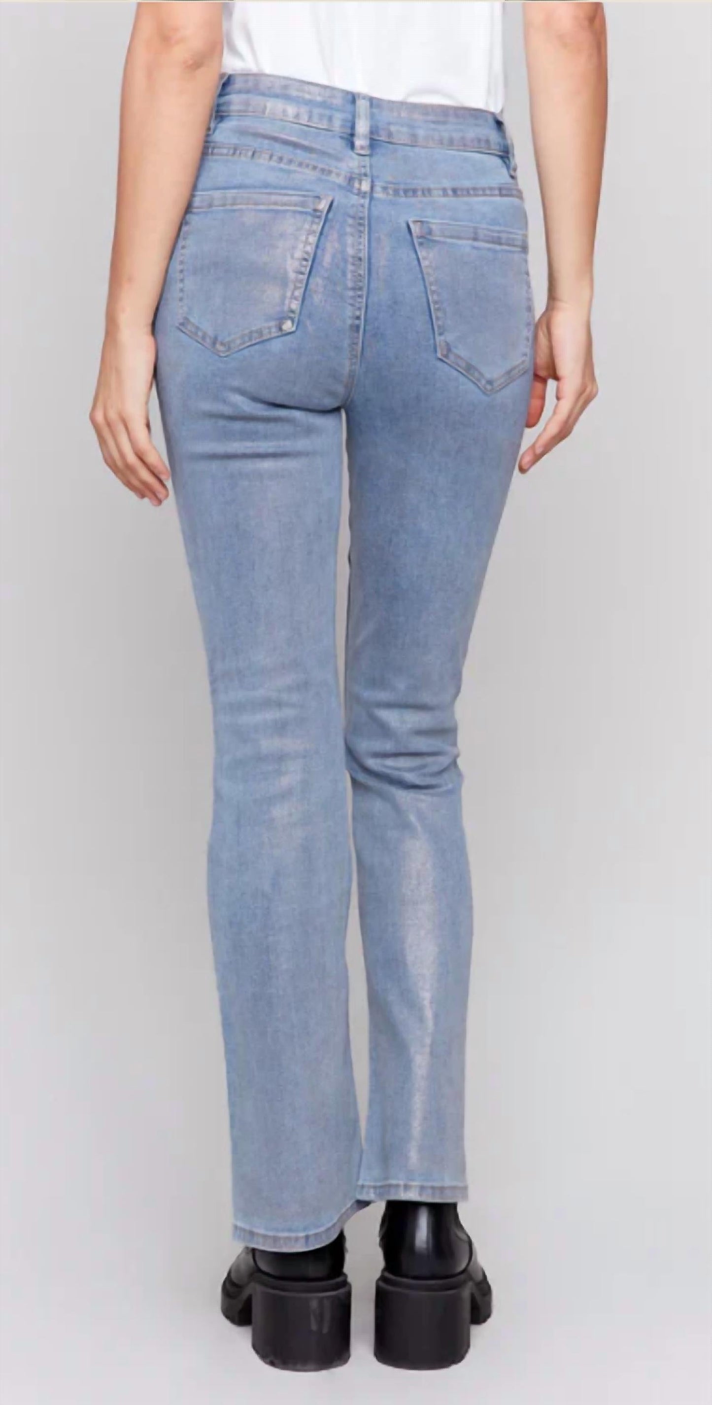 Charlie B - Foiled Bootcut Jeans