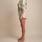 Hevron - Eva Collar Linen Top