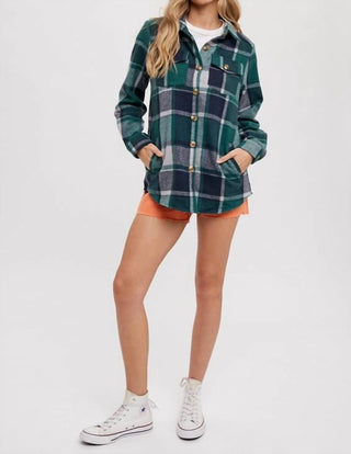 Bluivy - Flannel Plaid Shacket