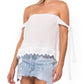 Jen'S Pirate Booty - Essence Self-tie Shoulder Top