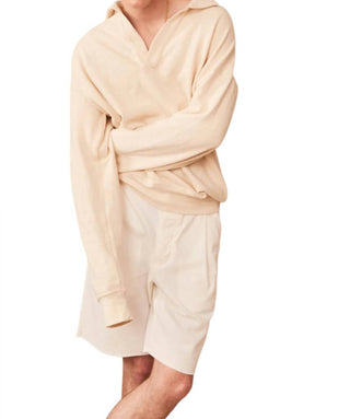 Aarc55 - Tapered Oversized Long Sleeve Polo