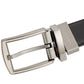 Perry Ellis Men's Leather Reversible Feather Stitch Edge Belt Black Size 36