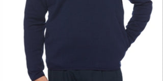 PGA TOUR Men's Sweater Quarter-Zip Golf Pullover Blue Size Medium