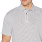 PGA Tour Men's Feeder Stripe Performance Golf Polo Shirt White Size Small