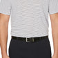 PGA Tour Men's Feeder Stripe Performance Golf Polo Shirt White Size Small