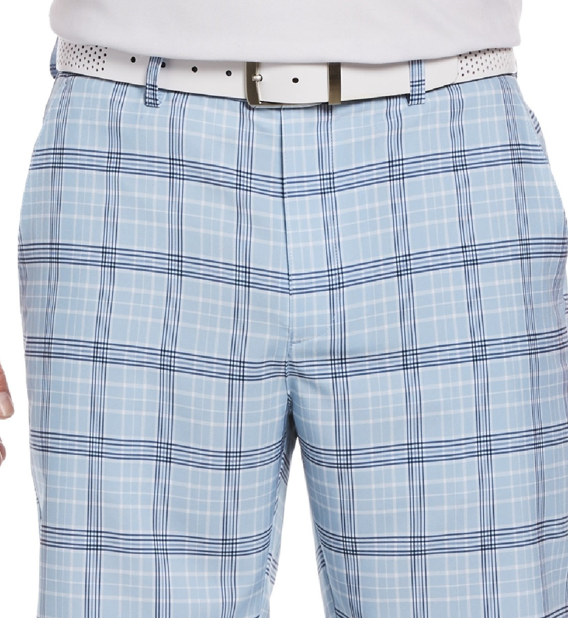 PGA Tour Men's Plaid Shorts Blue Size 36