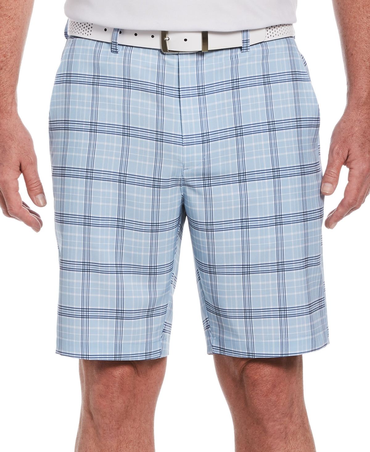 PGA Tour Men's Plaid Shorts Blue Size 36
