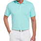 PGA Tour Men's Airflux Golf Polo Shirt Blue Size Small