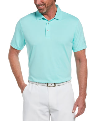 PGA Tour Men's Airflux Golf Polo Shirt Blue Size Small