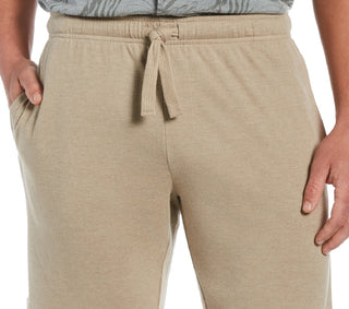 Cubavera Men's Solid Double Knit 9 Drawstring Shorts Beige Size X-Large