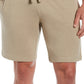 Cubavera Men's Solid Double Knit 9 Drawstring Shorts Beige Size X-Large