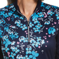 PGA Tour Women's Floral Half Sleeve Golf Top Blue Size Small