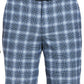 PGA Tour Men's Moisture Wicking Stretch Plaid Golf Shorts Blue Size 34