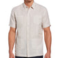 Cubavera Men's Embroidered Pintucked Guayabera Shirt White Size Large