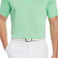 PGA Tour Men's Feeder Stripe Performance Golf Polo Shirt Green Size Large