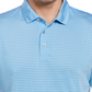 PGA Tour Men's Feeder Stripe Performance Golf Polo Shirt Blue Size X-Large