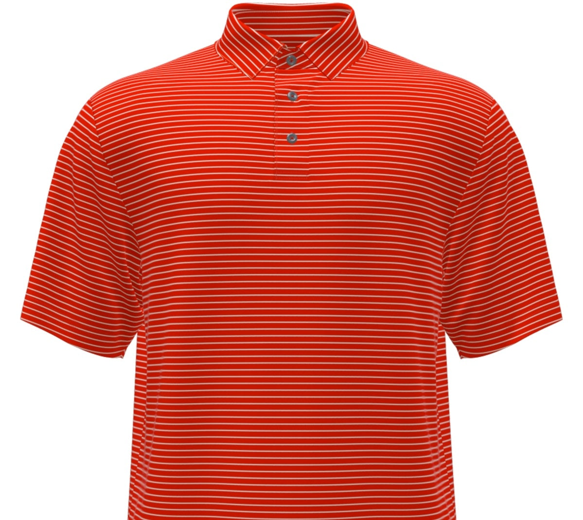PGA Tour Men's Feeder Stripe Performance Golf Polo Shirt Red Size Medium