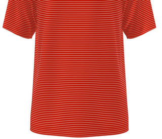 PGA Tour Men's Feeder Stripe Performance Golf Polo Shirt Red Size Medium