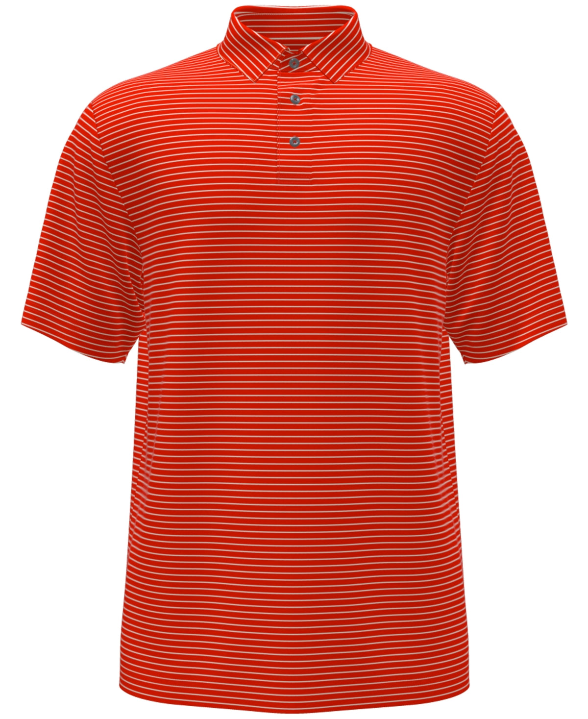 PGA Tour Men's Feeder Stripe Performance Golf Polo Shirt Red Size Medium