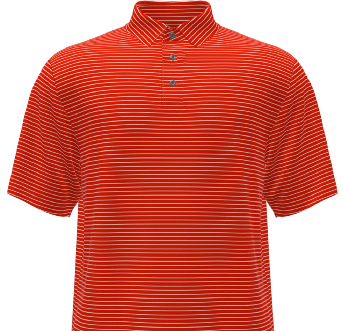 PGA Tour Men's Feeder Stripe Performance Golf Polo Shirt Red Size Large