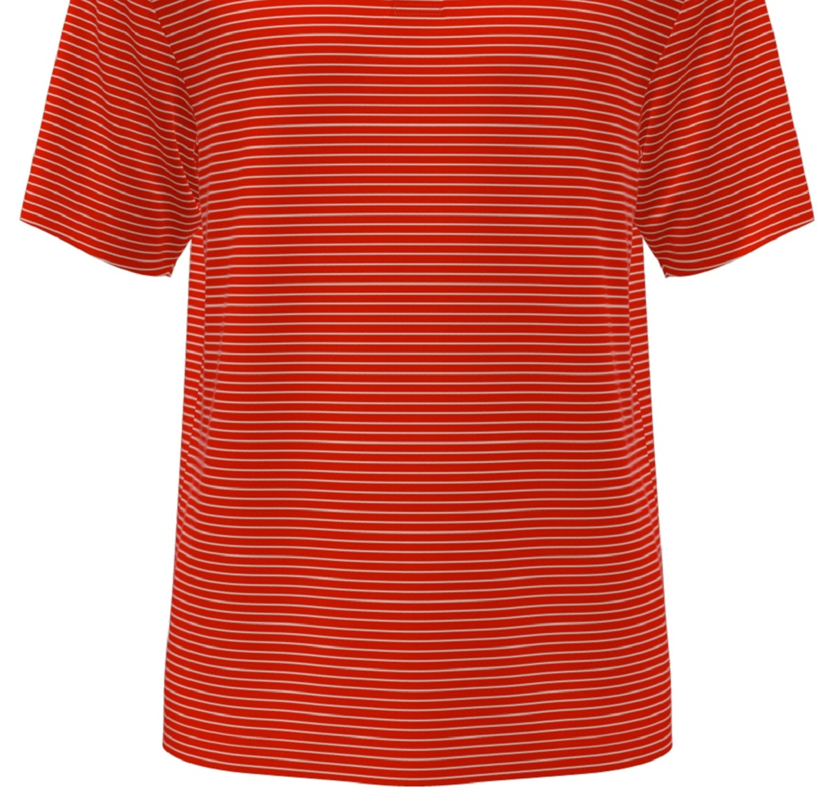 PGA Tour Men's Feeder Stripe Performance Golf Polo Shirt Red Size Large