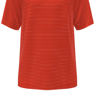 PGA Tour Men's Feeder Stripe Performance Golf Polo Shirt Red Size X-Large