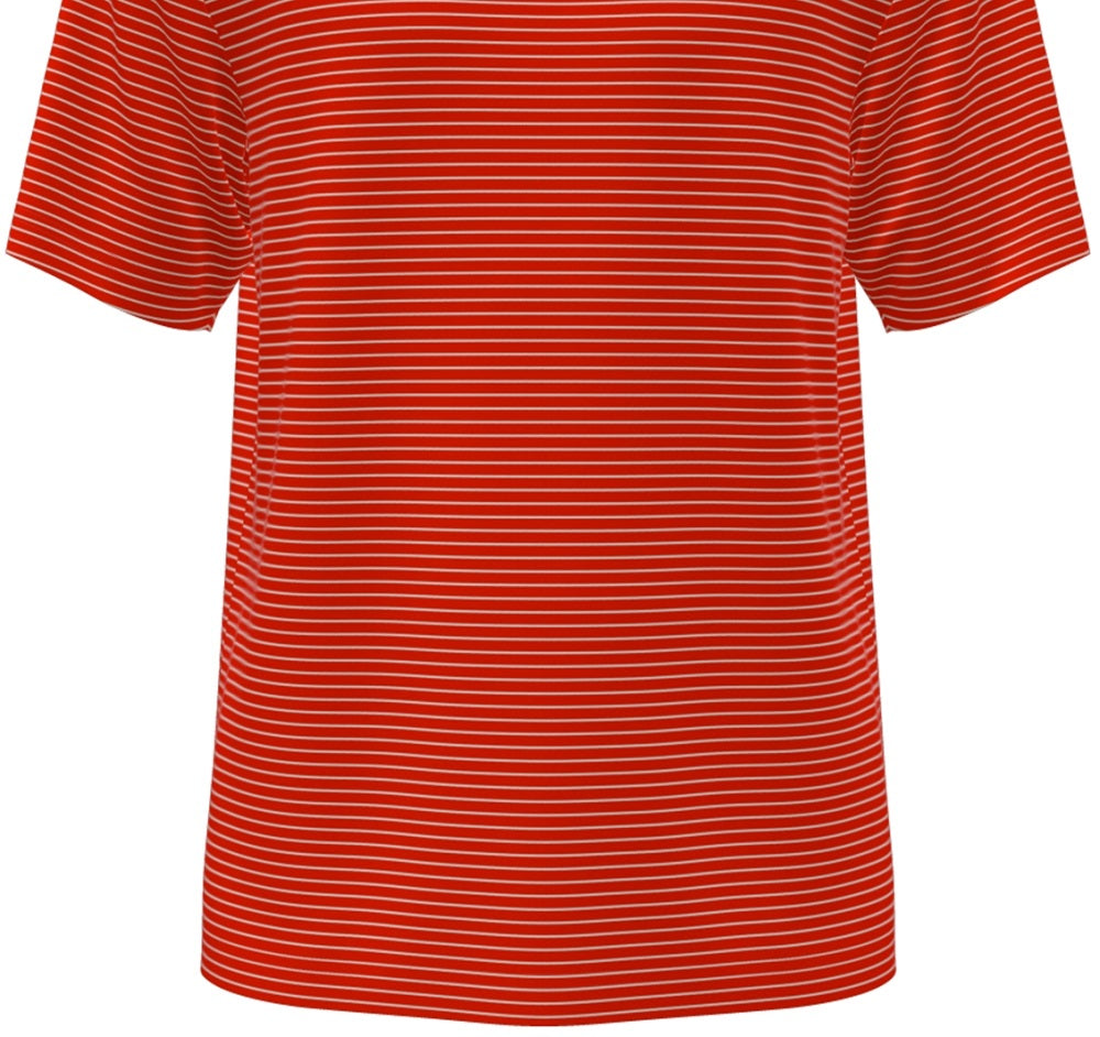 PGA Tour Men's Feeder Stripe Performance Golf Polo Shirt Red Size XX-Large