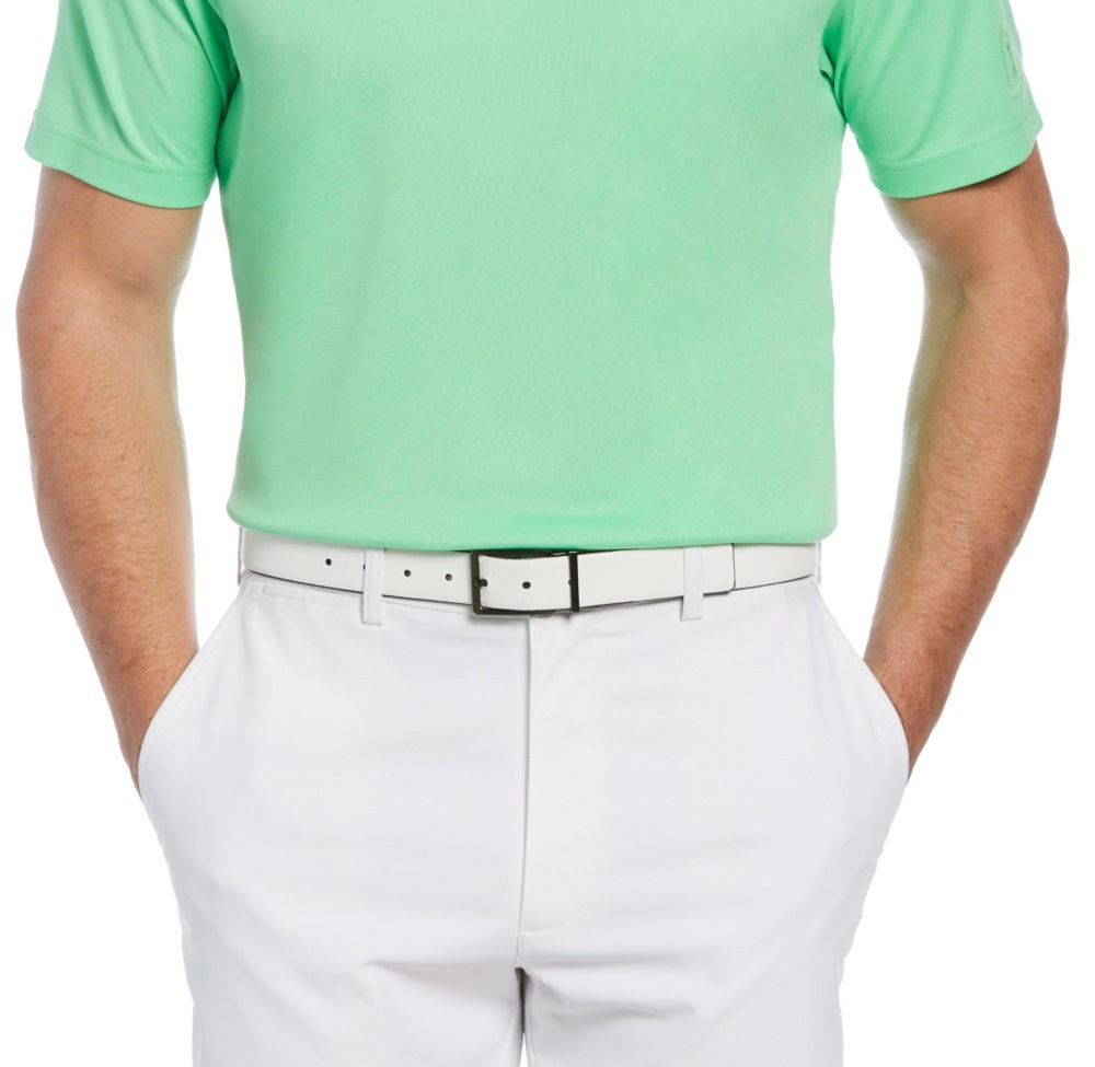 PGA Tour Men's Edge Collar Polo Shirt Green Size Small