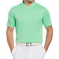 PGA Tour Men's Edge Collar Polo Shirt Green Size Small