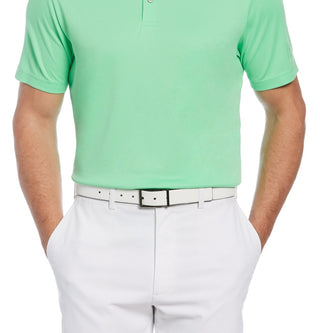 PGA Tour Men's Edge Collar Polo Shirt Green Size Large