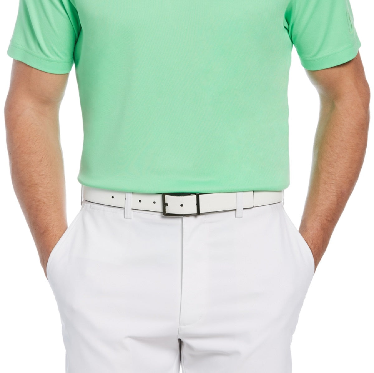 PGA Tour Men's Edge Collar Polo Shirt Green Size X-Large