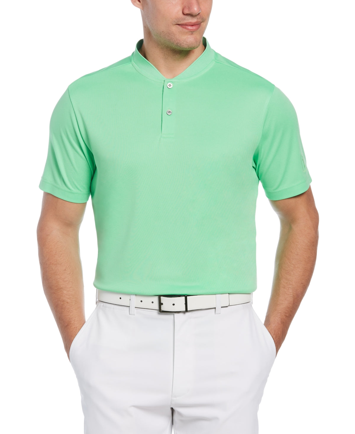 PGA Tour Men's Edge Collar Polo Shirt Green Size X-Large