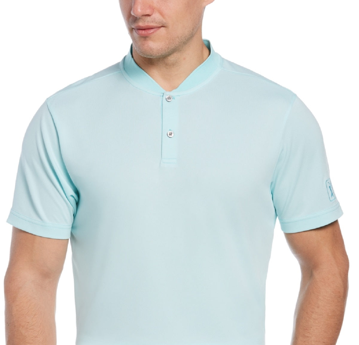 PGA Tour Men's Edge Collar Polo Shirt Blue Size X-Large