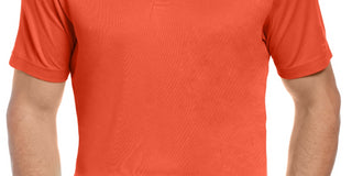 PGA Tour Men's Edge Collar Polo Shirt Orange Size Large