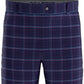 PGA Tour Men's Roadmap Print Plaid Shorts Blue Size 40
