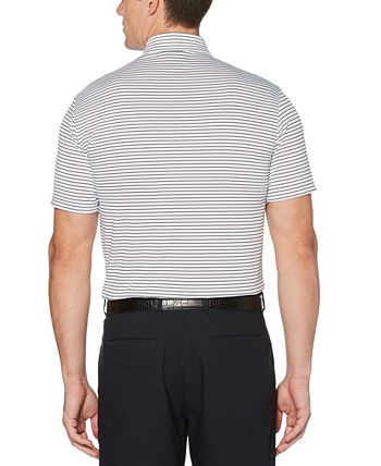 PGA Tour Men's Feeder Stripe Performance Golf Polo Shirt White Size X-Large