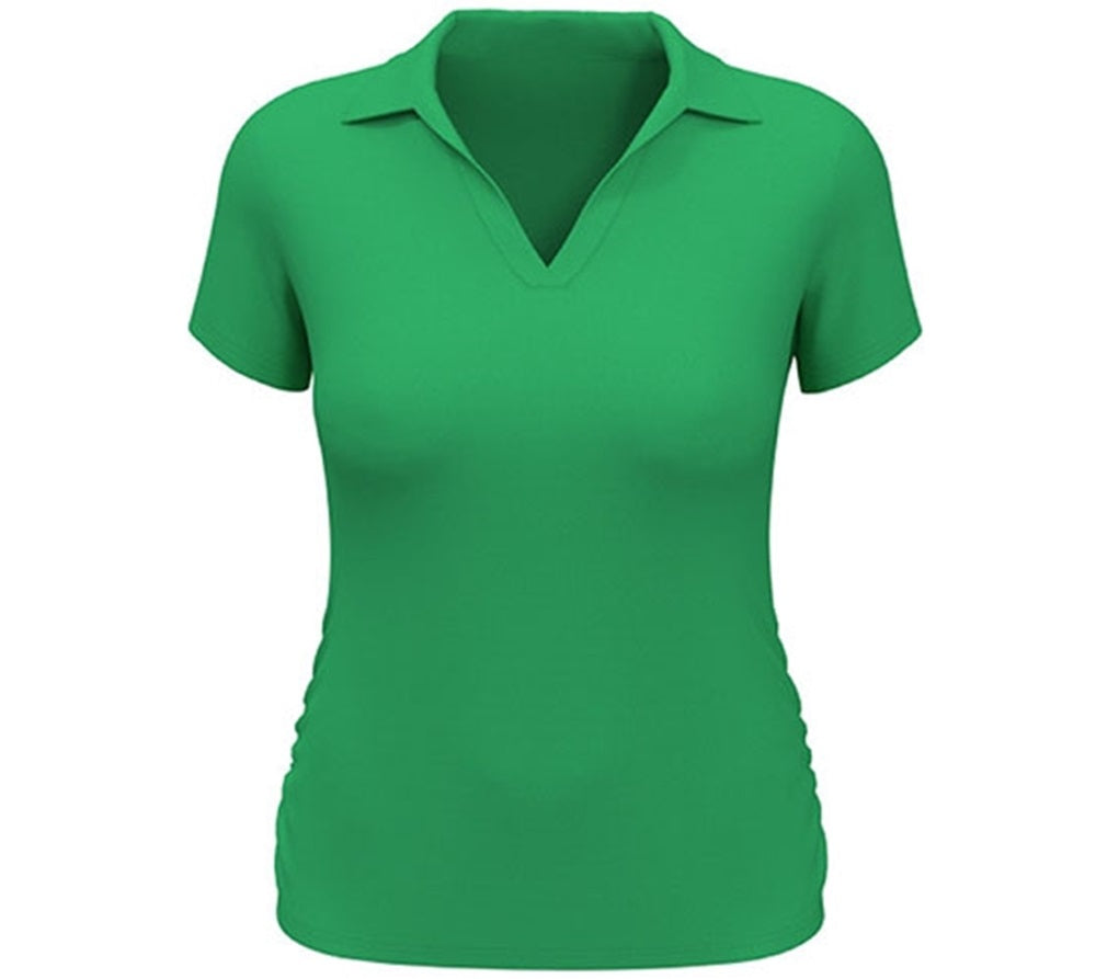 PGA Tour Women's Airflux Short Sleeved Golf Polo Shirt Green Size X-Small