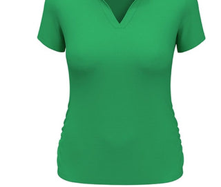 PGA Tour Women's Airflux Short Sleeved Golf Polo Shirt Green Size X-Small