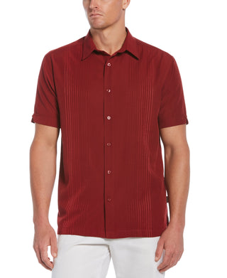 Cubavera Men's Ombre Stripe Shirt Red Size Medium