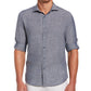Cubavera Men's Travelselect Wrinkle Resistant Shirt Blue Size Small